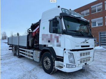 Volvo FM500 - Dropside/ Flatbed truck, Crane truck: picture 1
