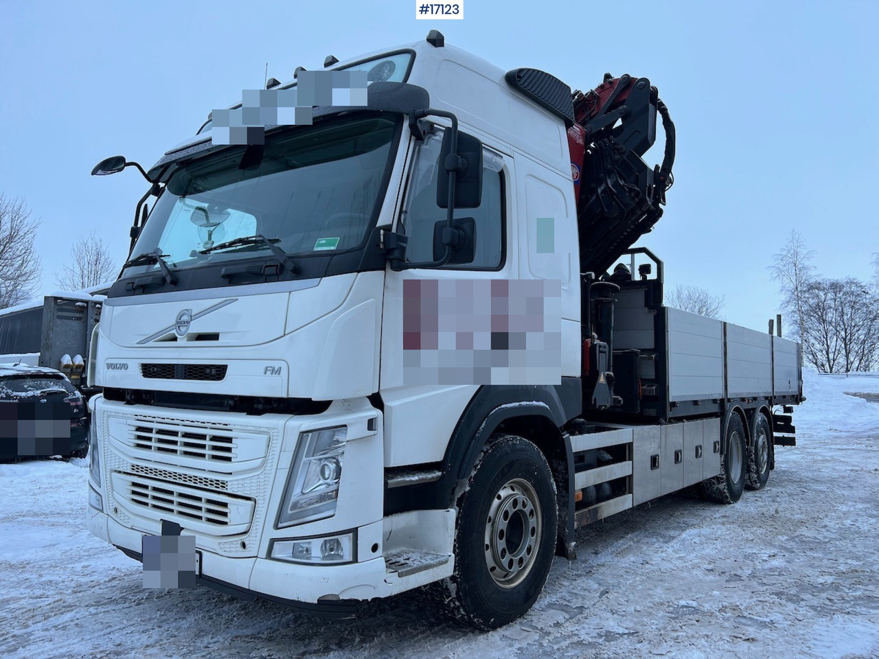 Volvo FM500 - Dropside/ Flatbed truck, Crane truck: picture 3