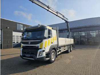 Volvo FMX 500 6x4 - Dropside/ Flatbed truck, Crane truck: picture 1