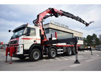 Volvo FM 400 - Dropside/ Flatbed truck, Crane truck: picture 1