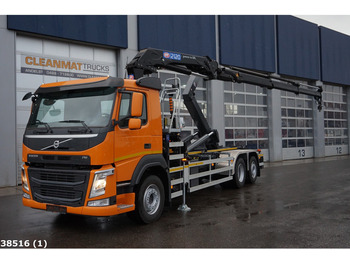 Volvo FM 410 HMF 21 ton/meter laadkraan - Hook lift truck, Crane truck: picture 1