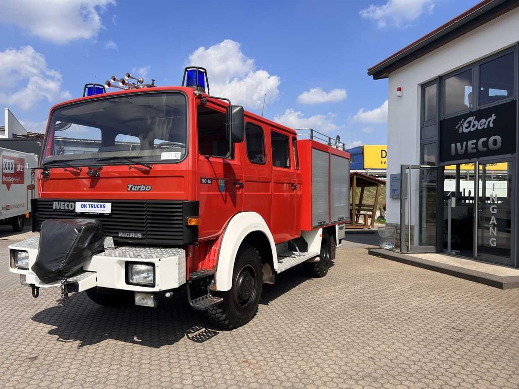Iveco 90-16 AW 4x4 LF8 Feuerwehr Standheizung 9 Sitze  - Fire truck: picture 1