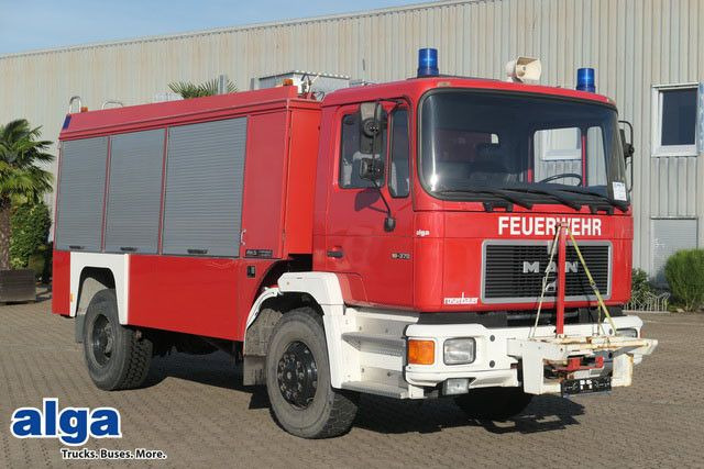 MAN 19.372 4x4, Feuerwehr, Rosenbauer, Allrad, 370PS  - Fire truck: picture 1