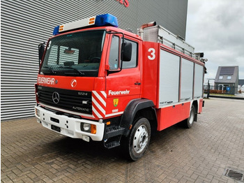 Mercedes-Benz 1224 Fire truck + crane Fassi F85.23 4x4 - Fire truck: picture 1