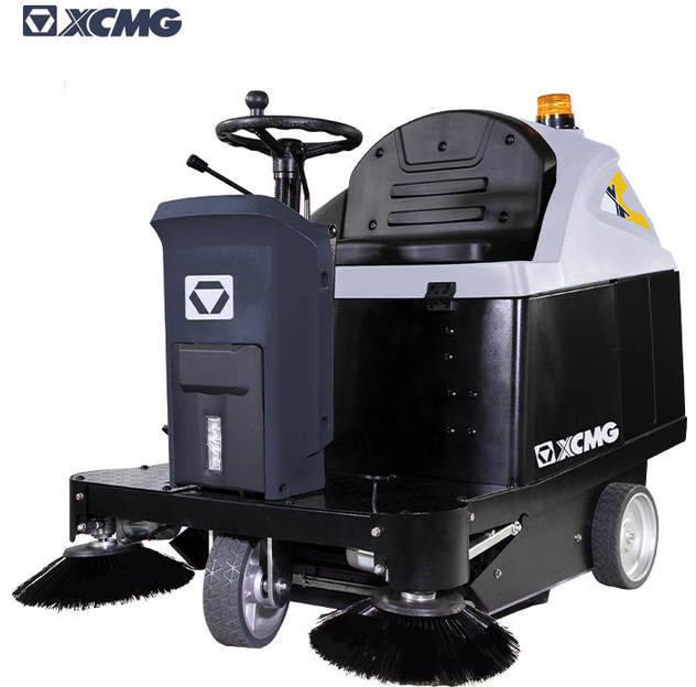 XCMG Official XGHD100 Outdoor Street Electric Power Floor Sweeper Washing Machines For Road Leaf Dust Garbage Cleaning - Industrial sweeper: picture 3