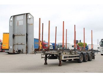 ZASŁAW D-651 A, 2x LIFTING AXLE, AXLES 9t - Timber semi-trailer: picture 1