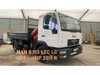 MAN 8.153 LEC LC [HDS, Kipper, HMF] - Crane truck: picture 1