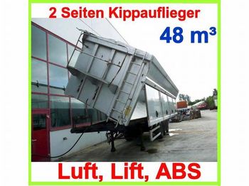 Tipper semi-trailer Carnehl 3 Achs 2  Seiten  Kippauflieger ca. 48 cbm: picture 1