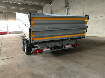 Tipper trailer Möslein  neuer Tandem 3- Seitenkipper Tiefladermit Bordw: picture 4