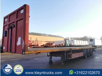 Dropside/ Flatbed semi-trailer Trax S3833AA extendable,twistloc: picture 1