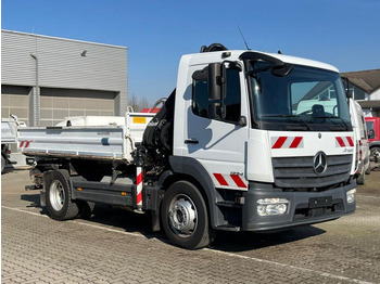 Tipper, Crane truck Mercedes-Benz Atego 1224 K 2-Achs Kipper Kran Hiab +Greiferst.: picture 2