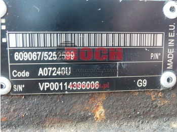 Hydraulic motor POCLAIN 609067/5252599 A07240U: picture 2 Hydraulic motor POCLAIN 609067/5252599 A07240U: picture 2