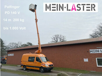 Truck mounted aerial platform Mercedes-Benz 516 Sprinter Palfinger PD140V 200kg 14m 1. Hand: picture 1