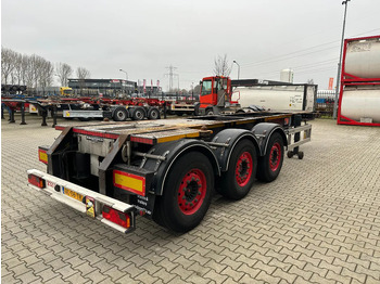 Container transporter/ Swap body semi-trailer Burg 20FT ADR (EX/II, EX/III, FL, AT) Chassis, leeggewicht: 3.690kg, SAF INTRADISC, 2x Liftaxle, NL-chassis, APK: 08-2025: picture 5