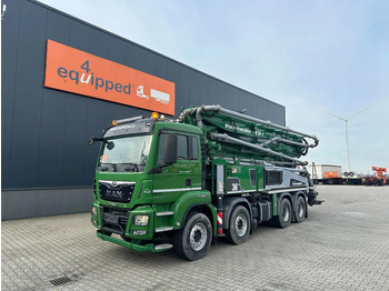 Concrete pump truck MAN TGS 37.460 8x4, Putzmeister 36-4.160 m3/hr, ERGONIC, very clean hopper, 1 driver machine, full history av., 564 working hrs only: picture 4