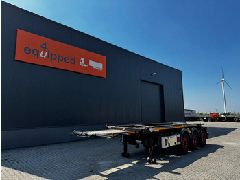 Container transporter/ Swap body semi-trailer Van Hool 20FT, 66°/380V Tipping-chassis, ADR (EX/II, EX/III, FL, OX, AT), SAF, 2 liftaxles: picture 2