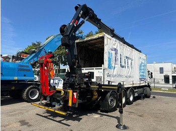 Curtainsider truck, Crane truck Scania P410 8x4 TRIDEM PRITSCHE PLANE + KRAN HIAB 244 EP-4 HIDUO - RETARDER - LIFT + STEERING AXLE - *327.000km* - RADIO: picture 5