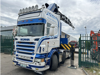 Crane truck Scania R500 8x2 + CRANE 100Tm! PALFINGER PK100002 G 8x + 1 ME - RETARDER - ALCOA DURA BRIGHT - LIFT + STEERING - 5/6 HYDR F - TÜV 05/2026 - TOP CONDITION: picture 4