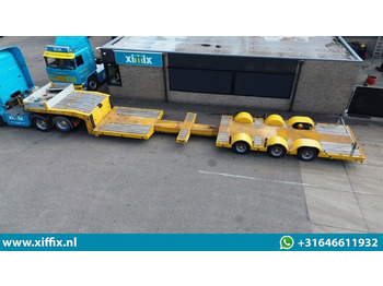 Low loader semi-trailer Meusburger 3-ass. Dubbel 2x uitschuifbare dieplader / 275 cm. Breed / Naloop gestuurd: picture 2