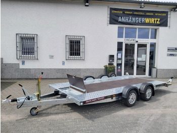 Autotransporter trailer Brian James A4 Transporter 450x200cm black X Rampen 240cm Stützen Alufelgen silver 2600kg: picture 2