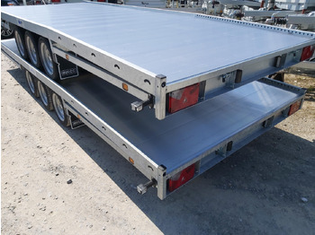 Dropside/ Flatbed trailer CARAX-3 3500 Multitransporter 540x207cm Aluboden Auffahrrampen Tridem 3500kg: picture 3