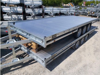 Dropside/ Flatbed trailer CARAX-3 3500 Multitransporter 540x207cm Aluboden Auffahrrampen Tridem 3500kg: picture 2