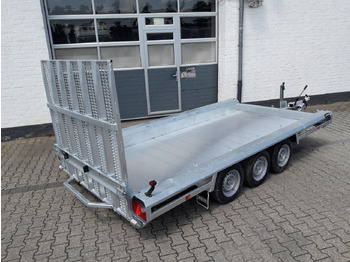 Plant trailer HULCO TERRAX Aluboden 394x180x27cm Heckrampe 150cm Tridem (XL) 3500kg: picture 3