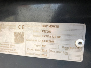 Mower Vicon Extra 332 XF Dismantled: only parts: picture 3