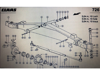 Steering knuckle CLAAS