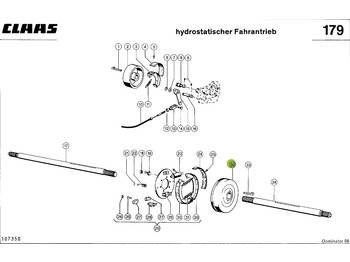 Brake drum CLAAS