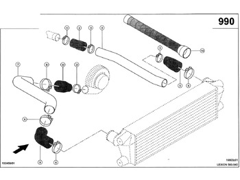 Air intake pipe CLAAS