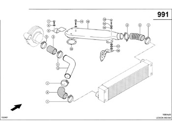 Air intake pipe CLAAS