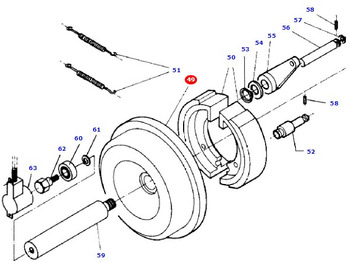 Brake drum MASSEY FERGUSON