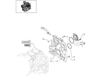 Engine and parts NEW HOLLAND