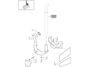 Engine and parts NEW HOLLAND