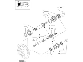 Gearbox and parts NEW HOLLAND