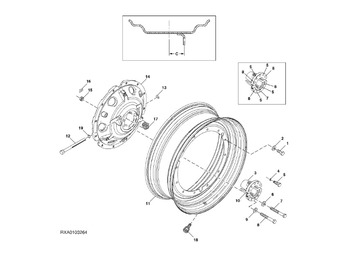 Wheels and tires JOHN DEERE