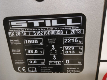 Electric forklift STILL RX20-15: picture 2