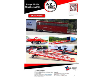 New Loading ramp AZ RAMP-EASY XL-20-RL . Mobil Loading Ramp  WIDE With Level Off, 20 t Capacity: picture 3