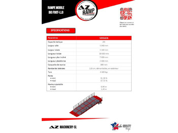 New Loading ramp Large Mobile dock ramp, uncouplable AZ RAMP - KING VERSION, BIG FOOT  L20 T-INOX: picture 4