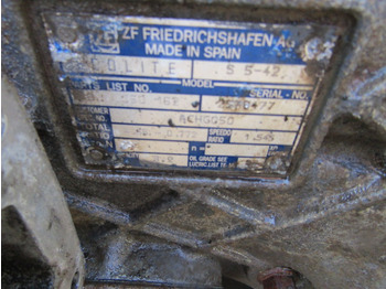 Gearbox for Truck DAF FA 45 ZF ECOLITE 5 SPEED S5-42 GEARBOX: picture 3