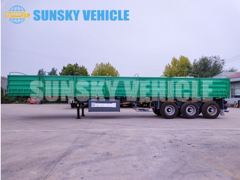New Dropside/ Flatbed semi-trailer for transportation of containers SUNSKY 13M dropside semi trailer: picture 4