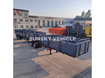 New Dropside/ Flatbed semi-trailer for transportation of bulk materials SUNSKY Superlink Trailer: picture 2