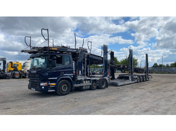 Autotransporter truck SCANIA P 410: picture 2 Autotransporter truck SCANIA P 410: picture 2
