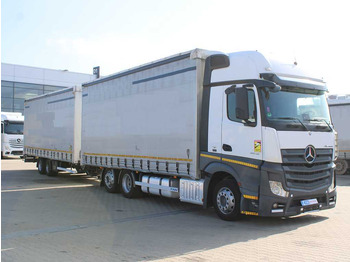 Curtainsider truck Mercedes-Benz Actros 2542, EURO 6, 6X2, AIR SUSPENSION + PANAV TV018M: picture 3