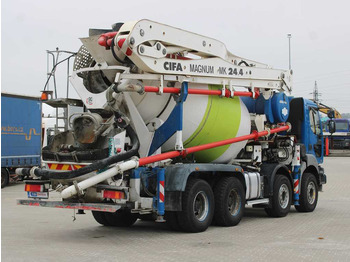 Mixer pump truck Renault KERAX 420, EURO 3, 7m3, 8X4, CIFA MAGNUM MK 24.4 CONCRETE PUMP: picture 4