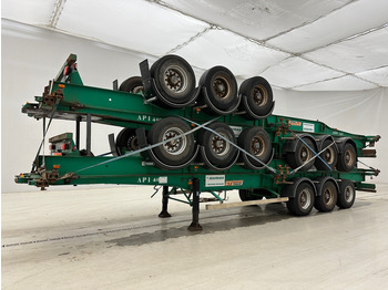 Container transporter/ Swap body semi-trailer Fruehauf 4 x Skelet 2 x 20-40 ft*: picture 2