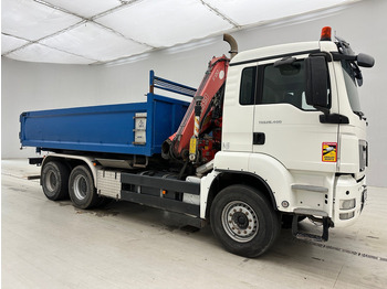 Tipper, Crane truck MAN TGS 26.400 - 6x4*: picture 3