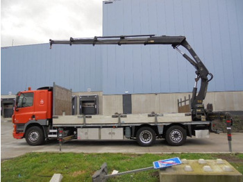 Dropside/ Flatbed truck, Crane truck DAF CF 85.360 6X2 GESTUURDE AS: picture 5