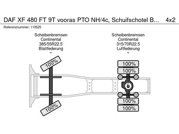 New Tractor unit DAF XF 480 FT 9T vooras PTO NH/4c, Schuifschotel B3 ALARM - COMING SOON: picture 2